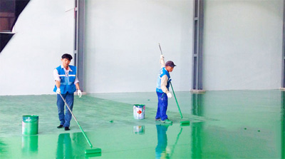 thi công sơn epoxy sàn nhà xưởng